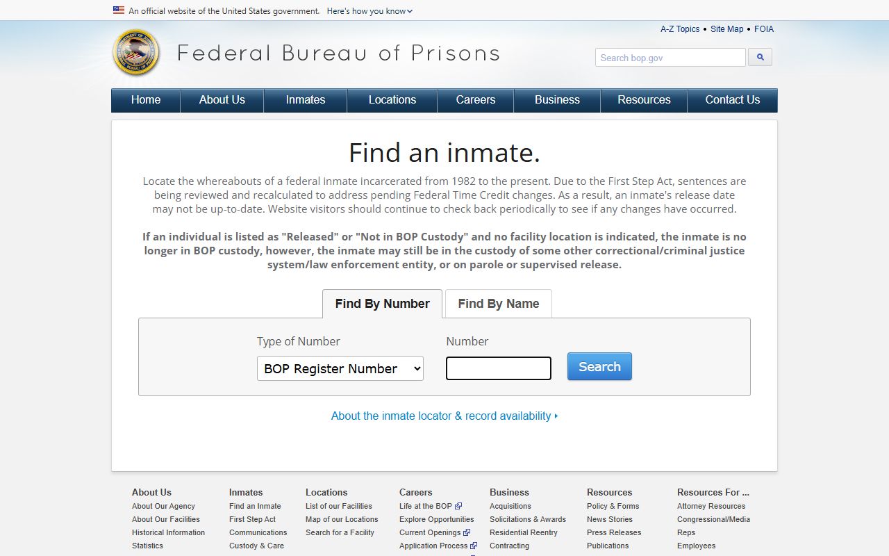Dane County released inmates federal Bureau of Prisons inmate locator